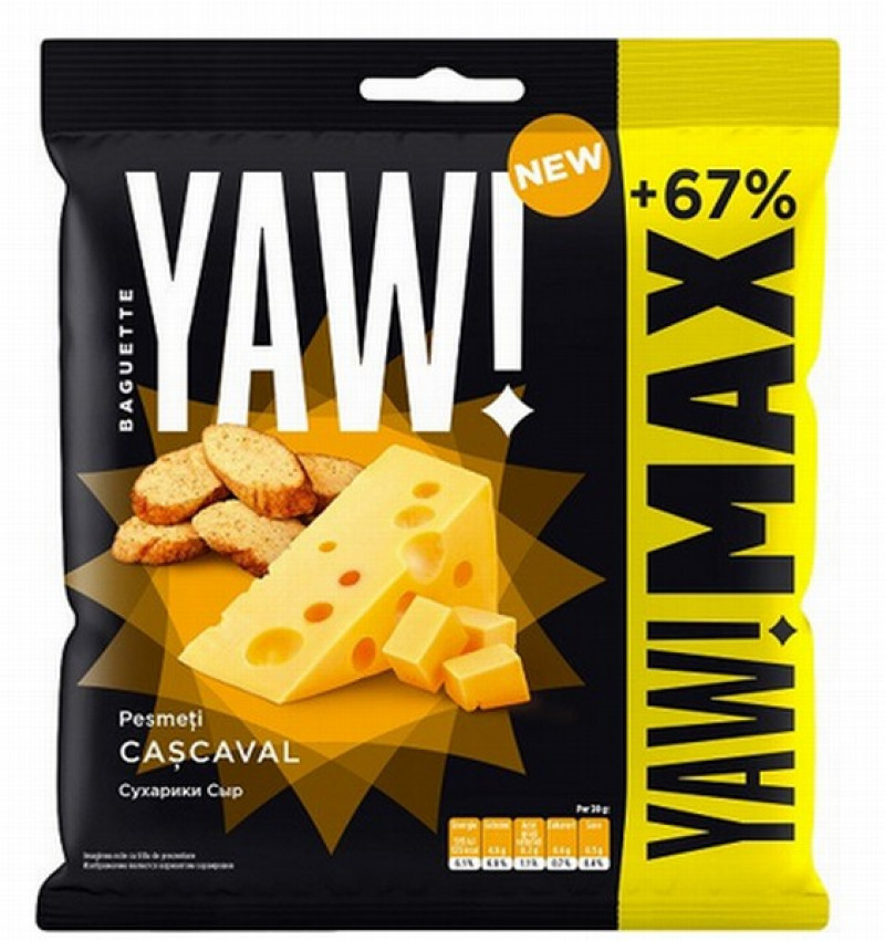 Sausmaizītes YAW MAX Baguette siera 85g (08.08.2025) Moldova