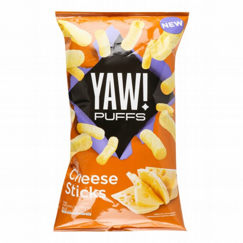 Čipsi YAW PUFFS ar siera garšu 60g  (13.08.2025) Moldova