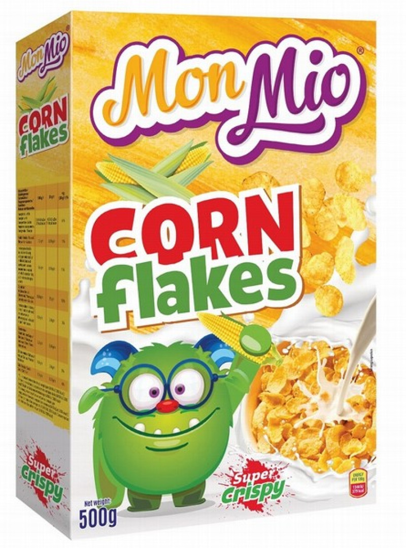Sausās brokastis Mon Mio kukurūzas pārslas 500g (02.07.2026) ES