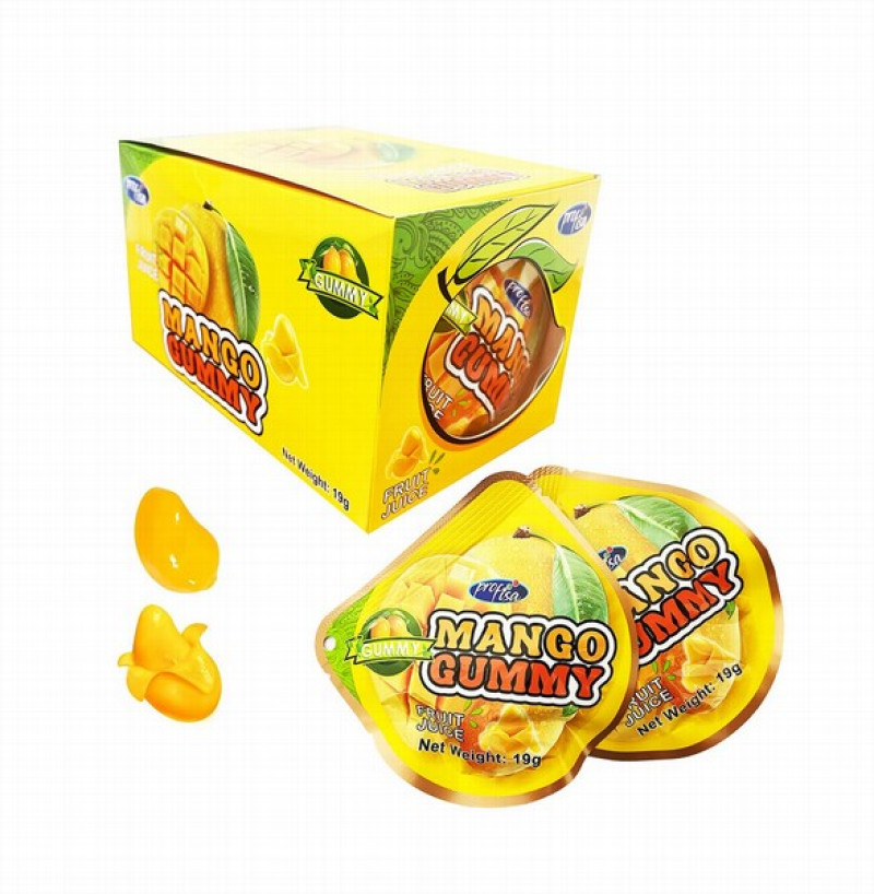 Želejkonfektes Mango gummy 19g*20gb (14.05.2027) Ķīna