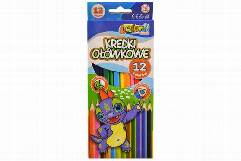 Zīmuļi krāsainie kolori 12gb Polija 