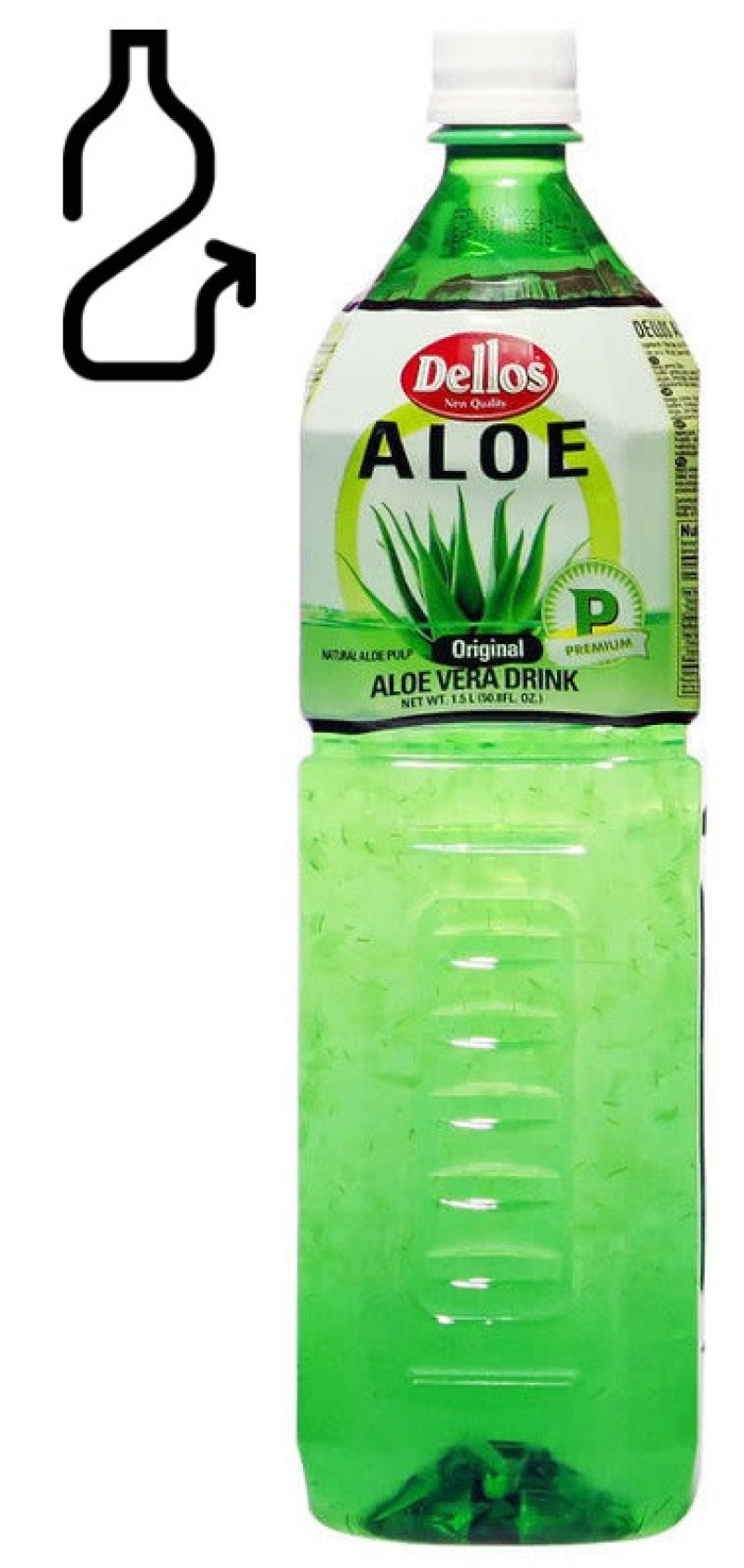 Dzēriens Aloe Vera Dellos 1.5L (17.09.2027) DEPOZĪTA maksa 0.10 eiro KR