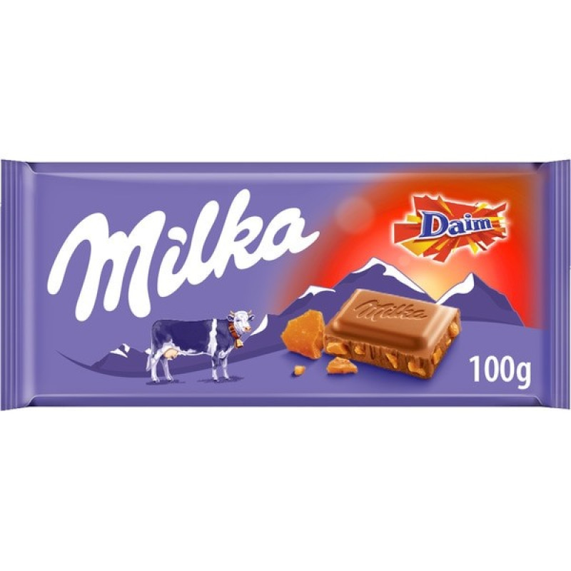 Šokolāde Milka Daim 100g 1/22 (17.12.26) Vācija