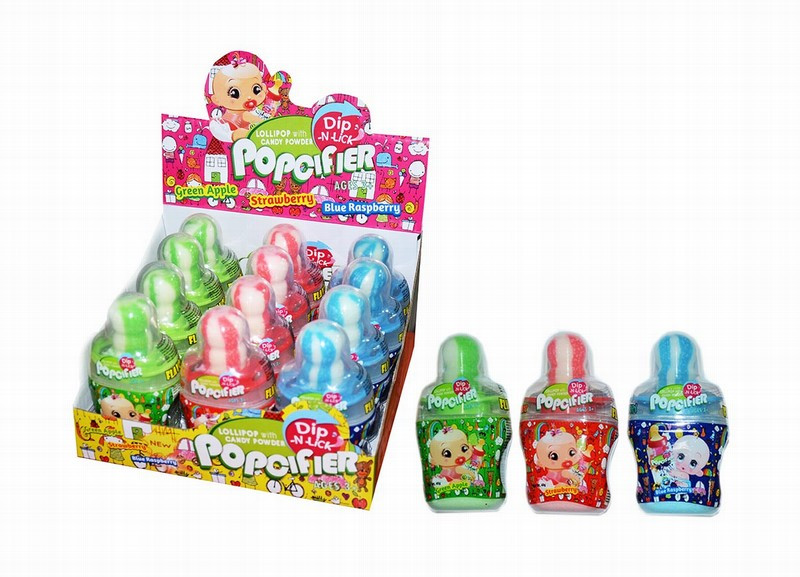 Karameles Popcifer Dip n lick pudelītes 40g*12gb (29.06.2028) Ķīna