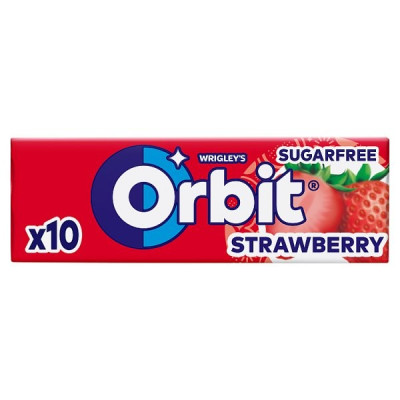 Košļājamā gumija Orbit zemeņu 14g 30gb (07.07.2025) PL