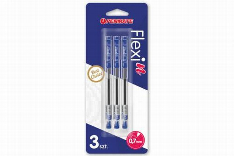 Pildspalvas Flexi 0.7mm zila 3gb