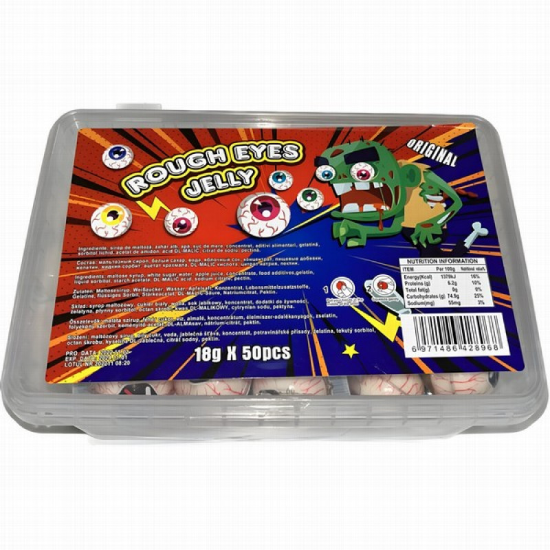 Želejkonfektes Rough Eye Jelly Acis 18g*50gb (27.04.2027) Ķīna
