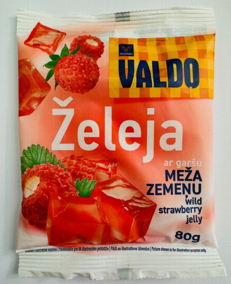 Želeja Valdo ar meža zemeņu garšu 80g (16.06.2026) Lietuva