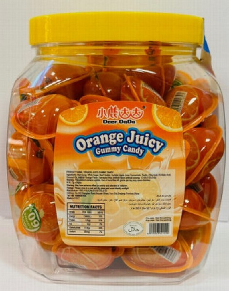 Želejkonfektes Orange Juicy 7g*50gb (28.02.2027) Ķīna