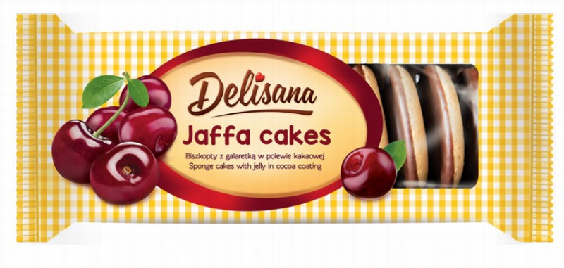 Cepumi Delisana ar Ķiršu želeju šokolādes glazurā 135g (18.07.26) Polija