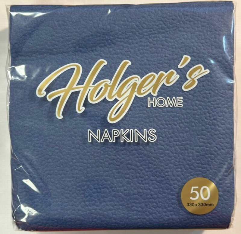 Salvetes Holger's zilas 33x33 50gb 1-kārtu