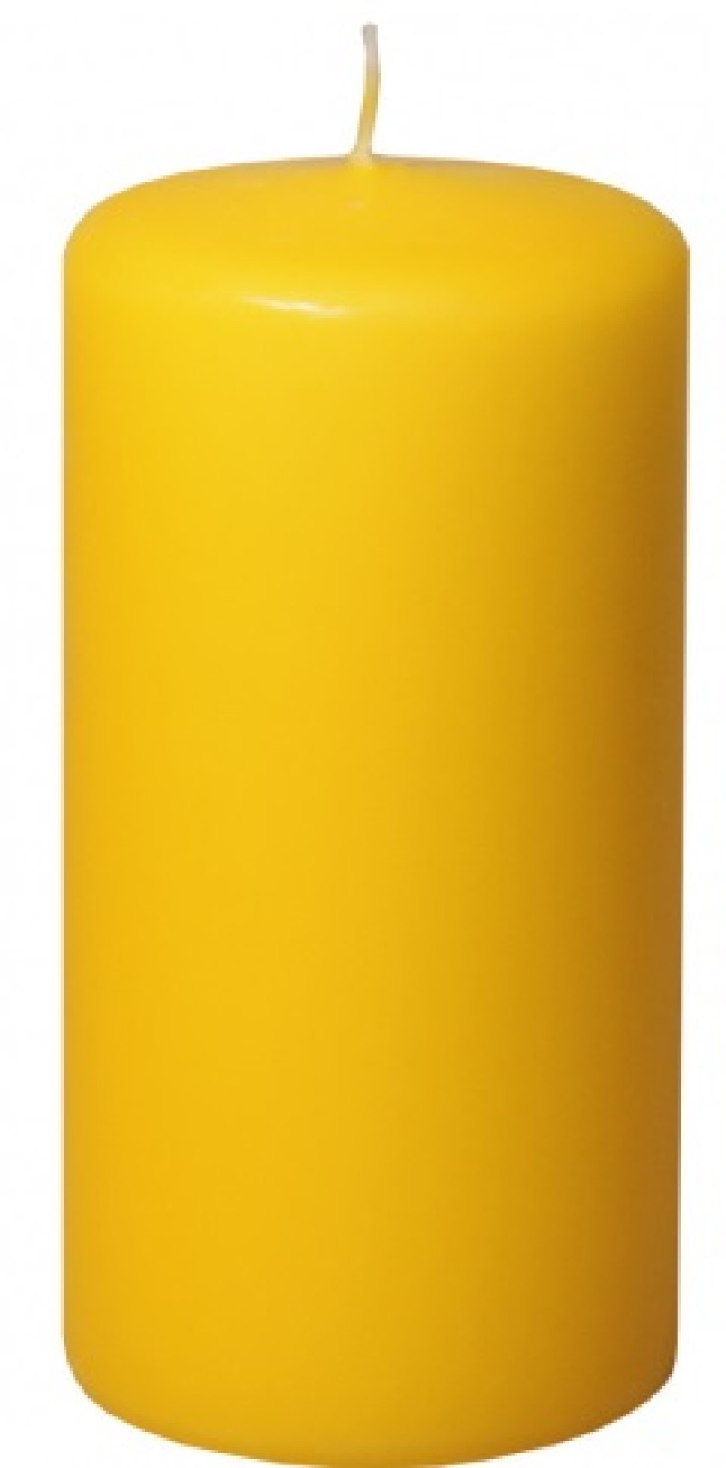 Svece Diana 5*10cm dzeltena 1/12 Latvija