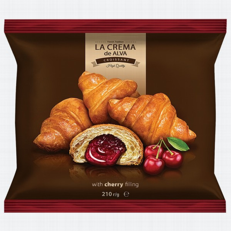 Kruasāni La Crema ar ķiršu garšas pildījumu 210g 1/10 (14.07.26) Ukraina