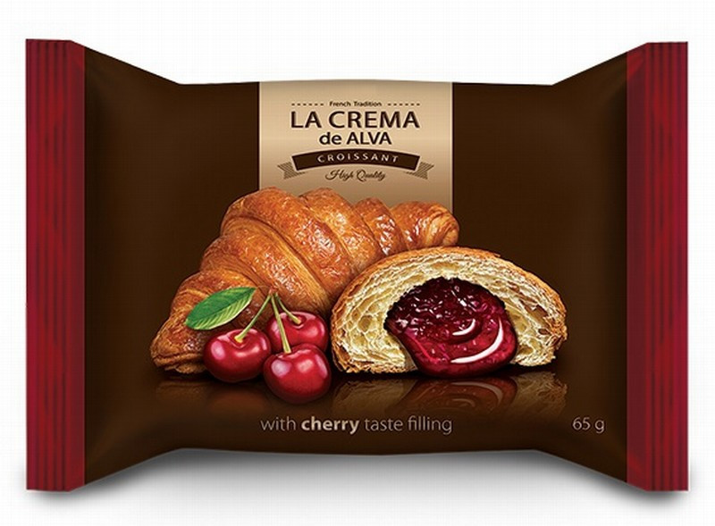 Kruasāns La Crema ar ķiršu garšas pildījumu 65g  1/24(20.05.2026)Ukraina