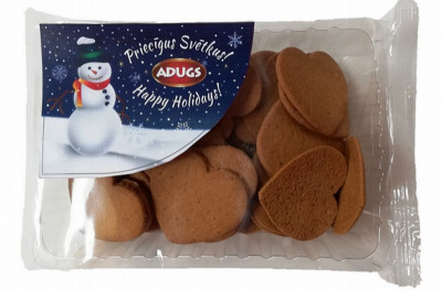 Piparkūkas Adugs sirsniņas 220g (Ziemassvētki) () Latvija 1/12