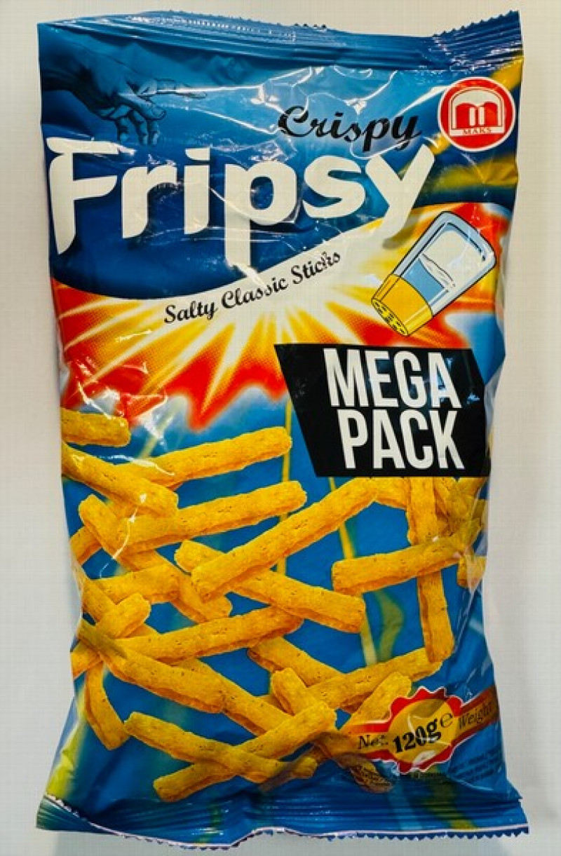 Čipsi FRIPSY Salty Classic nūjiņas 120g (31.07.26) 1/12 Maķedonija