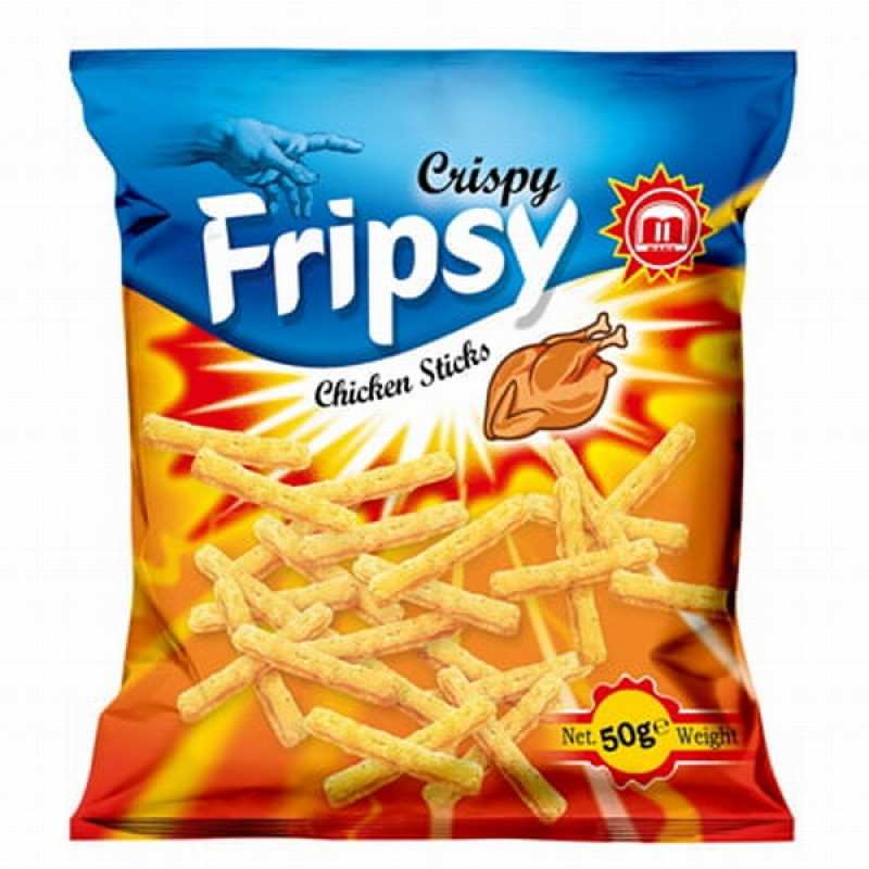 Čipsi FRIPSY Vistas garšas nūjiņas 50g 1/25 (18.09.26) Ziemeļmaķedonija