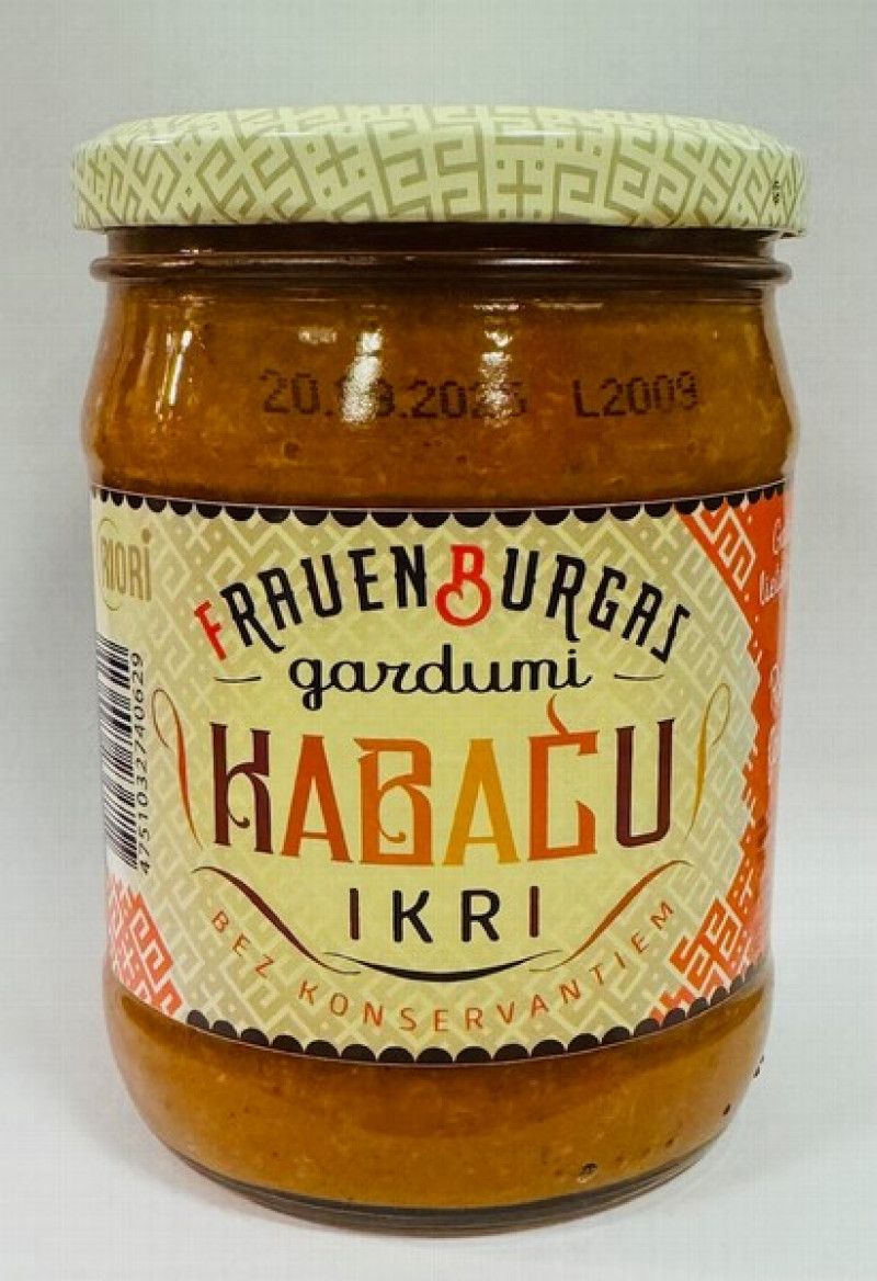 Kabaču ikri 500g Frauenburgas gardumi 1/8 (04.09.2026) Latvija