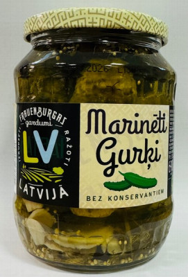 Gurķi marinēti 690g Frauenburgas gardumi 1/6 (16.08.2026) Latvija