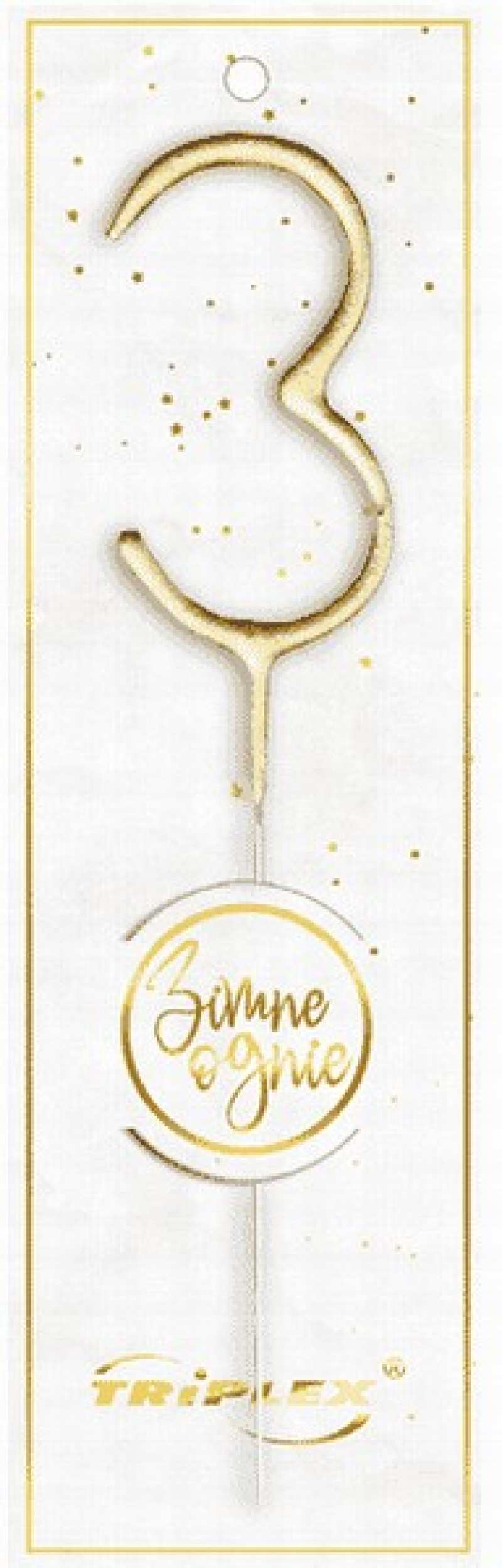 Brīnumsvece 17.5cm cipars - 3