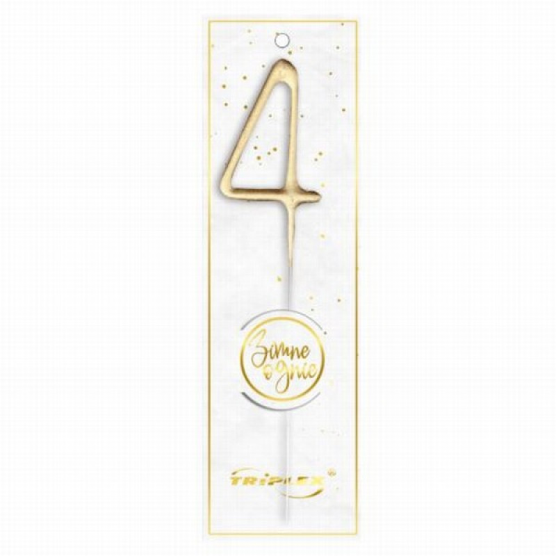 Brīnumsvece 17.5cm cipars - 4