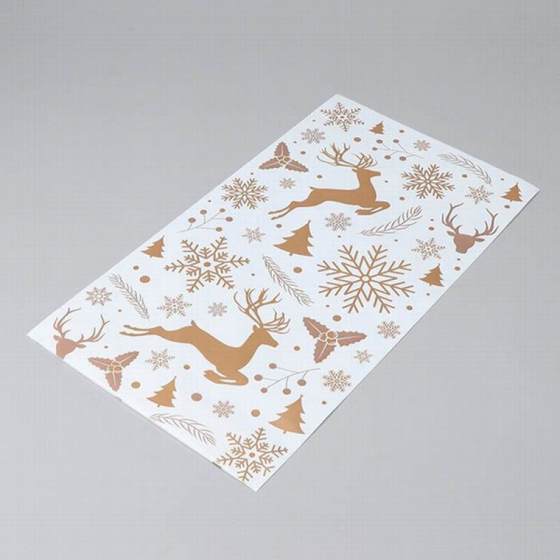 Ziemassvētku Dāvanu maisiņš 20*36+3FD Sniegpārsla 30my 1/100