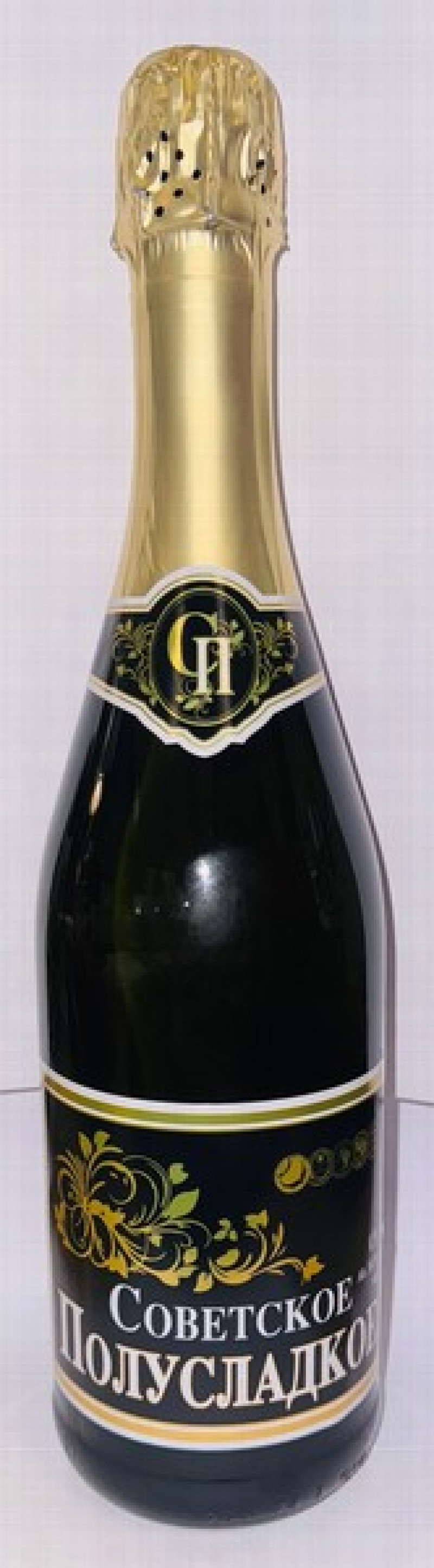 Dzirkstošais vīns Sovetskoje Polusladkoe 10.5% 0.75L 1/12