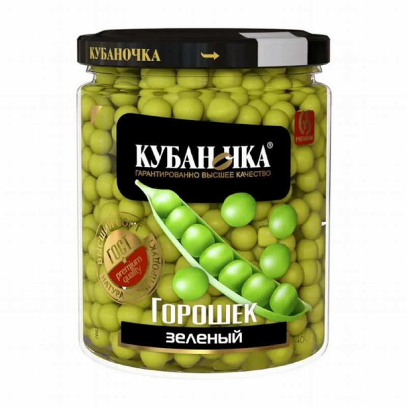 Zaļie zirnīši Kubanočka 1/12 (18.06.2027) Krievija