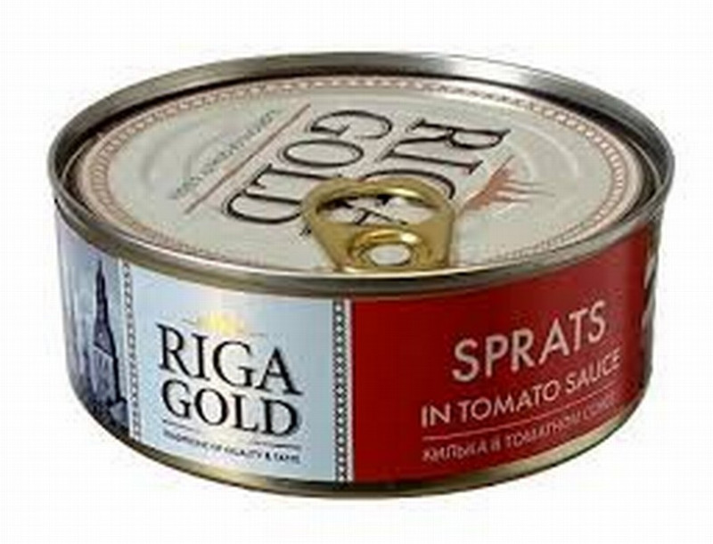 Brētliņas tomātu mērcē 240g Riga Gold (ar attaisāmo) Latvija 1/24 (27.09.2026)