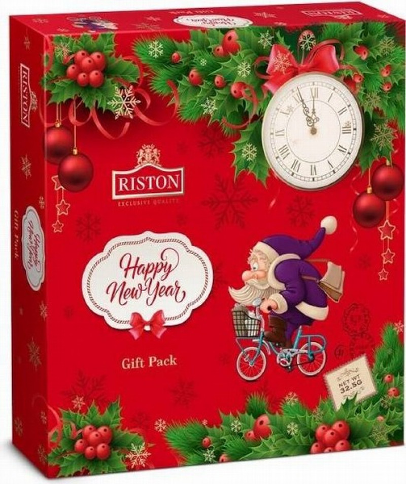 Tēja Riston Happy New Year 1.5g*20gb (15.08.2027) Šrilanka (Ziemassvētki)