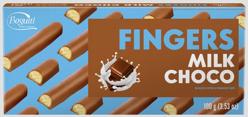 Cepumi Fingers vaniļas ar piena šokolādi 100g (31.10.2026) Polija