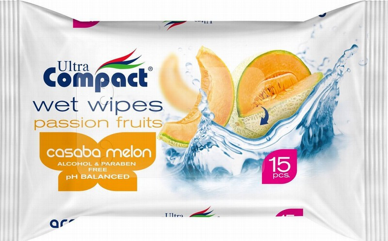 Mitrās salvetes Compact Fruits 15gb (27.05.29) Turcija