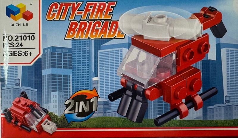 Rotaļlieta Konstruktors City fire brigade 21010 Ķīna