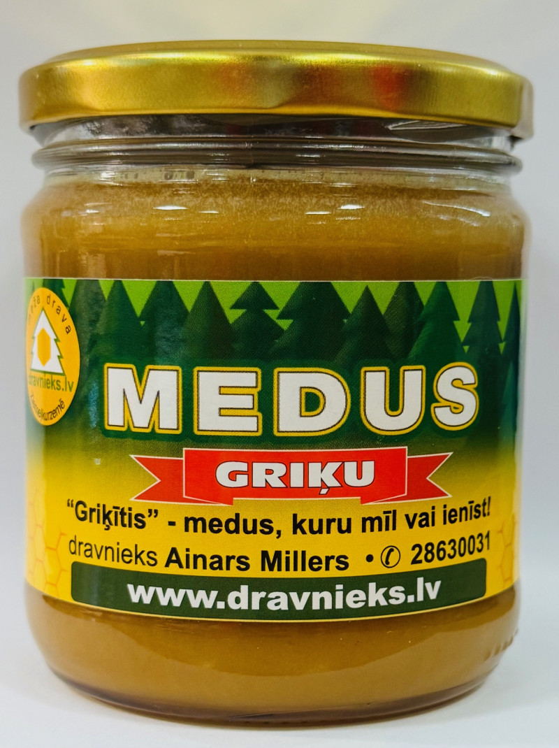 Medus Griķu 500g Dravnieks (2027) Latvija