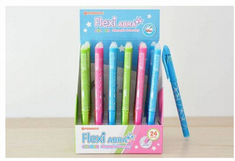 Pildspalva Penmate FLEXI Abra ar dzēšgumiju, zila 0.5mm