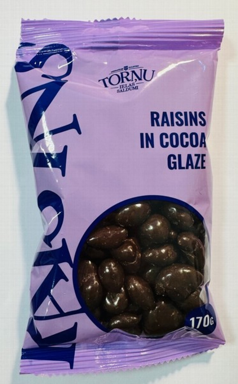 Rozīnes šokolādē 170g Torņu ielas saldumi 1/15 (06.04.26) Latvija1/15
