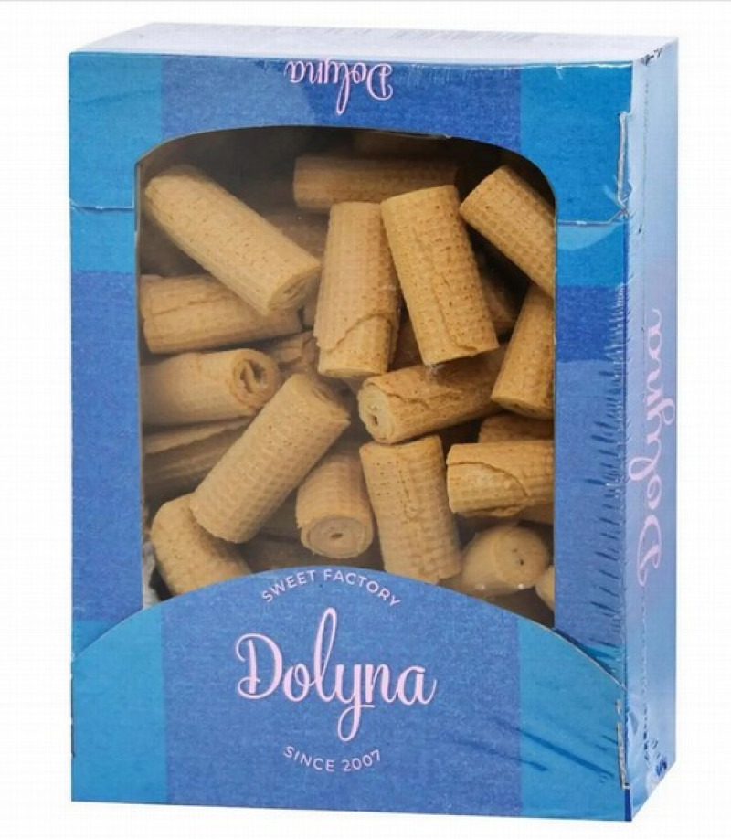 Vafeļu rūllīši ar vaniļu Dolyna 300g (01.12.26) Ukraina