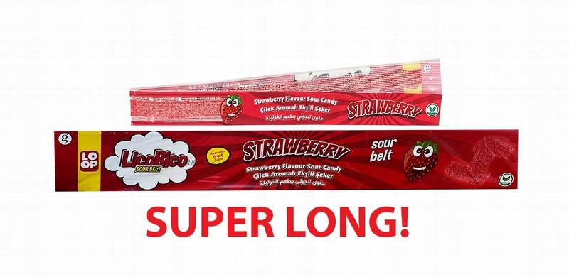 Želejkonfektes Belts Lico Rico Strawberry 15g*54gb (09.12.2026) Turcija