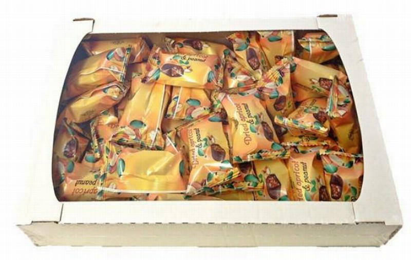 Šokolādes konfektes Dried apricot&Peanut 1kg (11.02.2026) Adugs Latvija