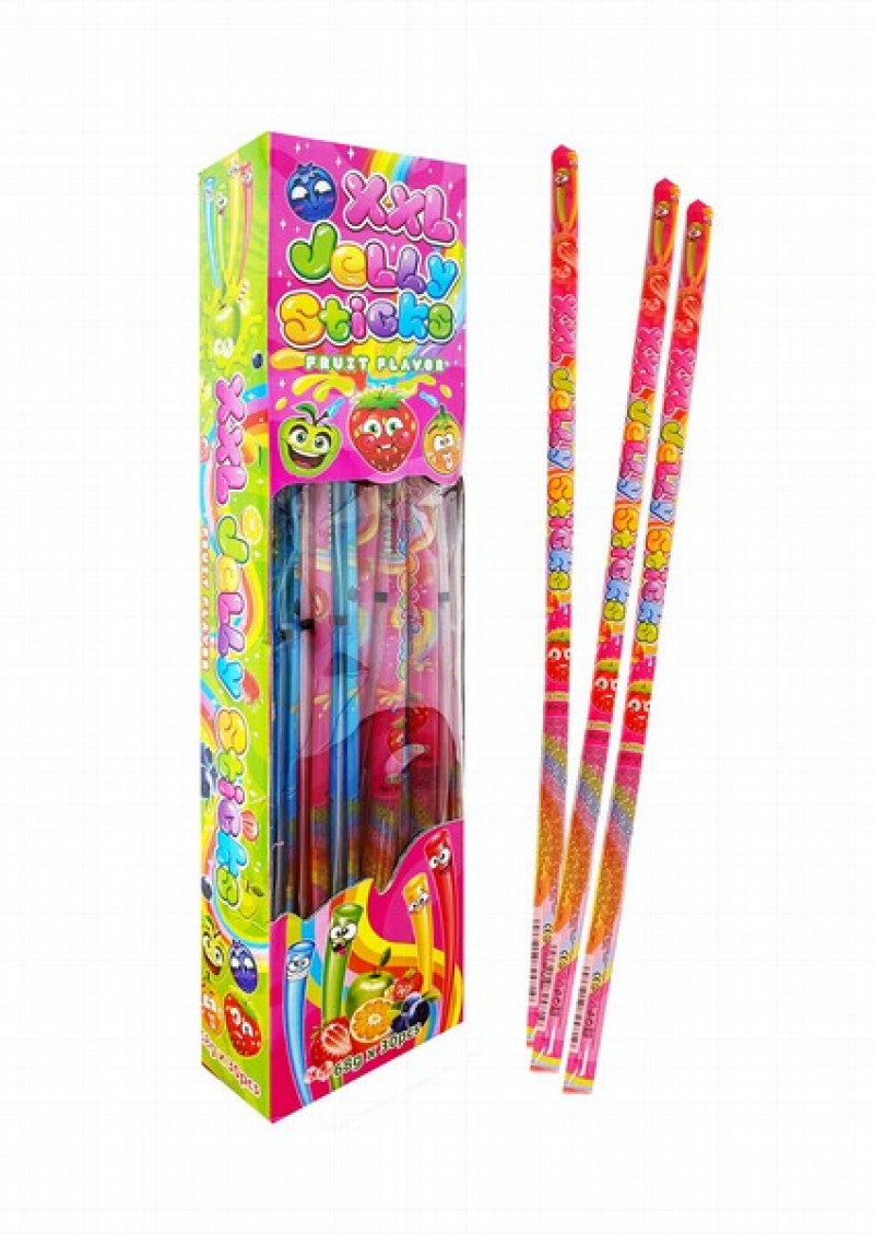 Želejkonfektes Jelly Stick  XXL 68g*30gb (19.09.2027) Ķīna