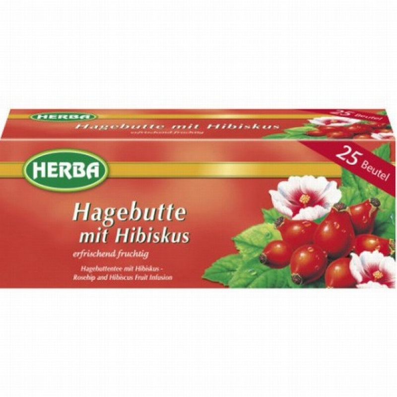 Tēja Herba mežrozīšu ar hibisku 2*25gb (31.03.2028) Vācija