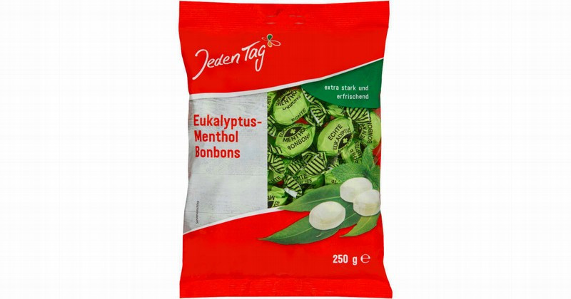 Karameles Eikalipta mentola 300g Jeden Tag(29.01.2027)