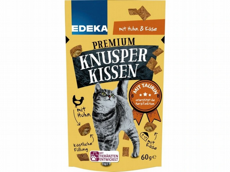 Kaķu Kārums Knusper Kissen vista/siers 60g (18.06.2026)