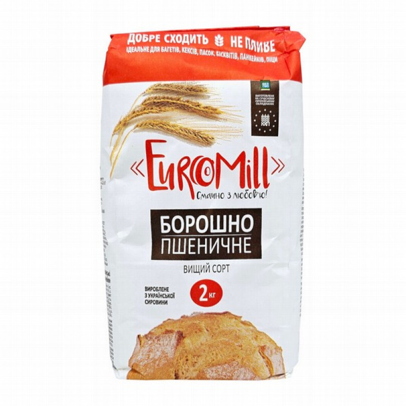 Milti EuroMill kviešu augstākā labuma 2kg 1/6 (19.08.2026) Ukraina