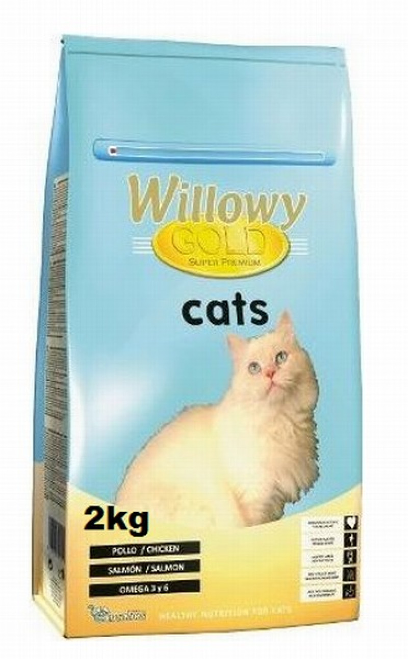Kaķu sausā barība Willowy vista/lasis 2kg  (04.12.2025)
