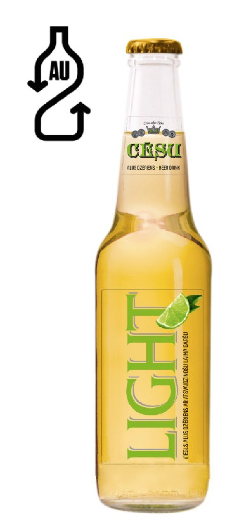 Alus Cēsu Light Lime 0.33L 4.2% 1/24 (30.03.2026) DEPOZĪTA maksa 0.10 eiro Igaunija
