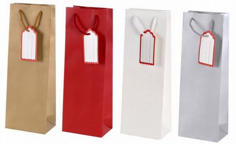 Dāvanu maisiņš pudelei 36x12x8cm 1/12