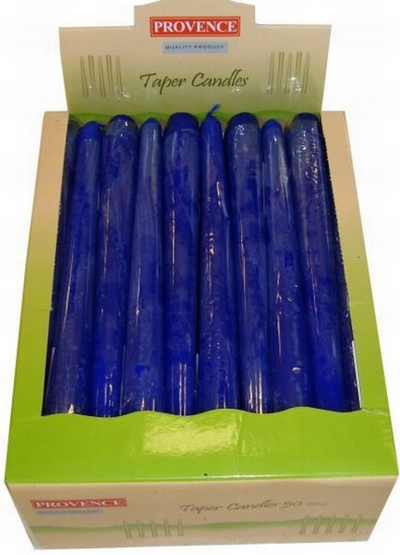 Sveces galda 25cm 50gb zilas Provence Čehija