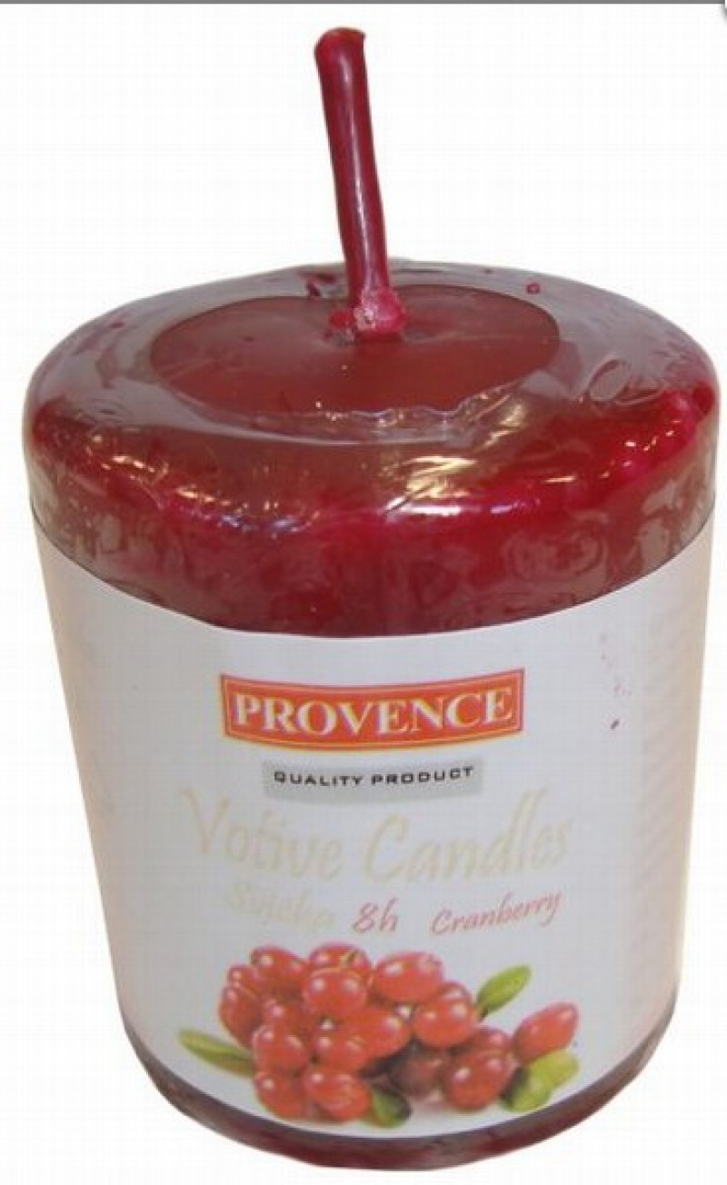 Svece Smaržīga 5cm Dzērvene Provence 1/16 Čehija