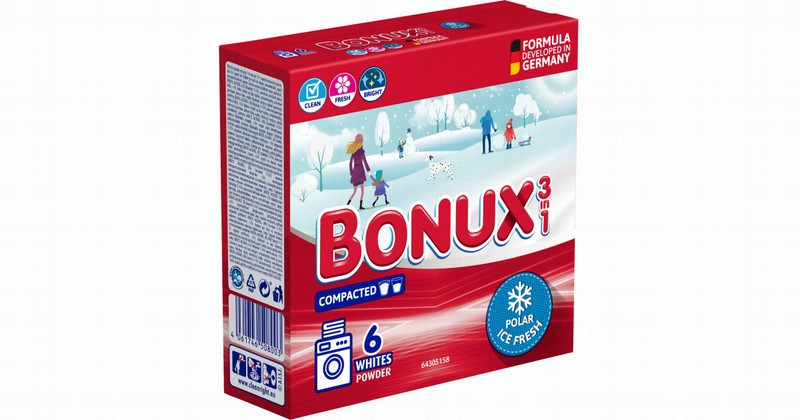 Veļas pulveris Bonux Ice Fresh 390g(31.01.27) Rumānija